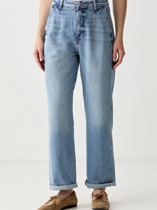 Zdjęcie produktu Mos Mosh jeansy barrel damskie Sandie niebieski