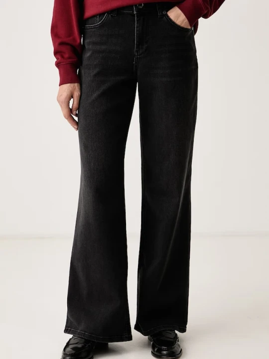 Zdjęcie produktu Mos Mosh jeansy wide leg damskie czarny