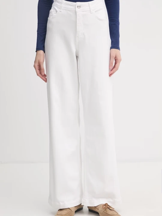Zdjęcie produktu Mos Mosh jeansy wide leg damskie Dara biały