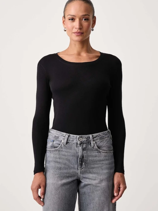 Zdjęcie produktu Mos Mosh longsleeve damski z modalem czarny