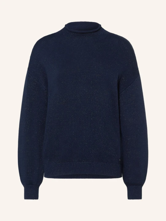 Zdjęcie produktu Mos Mosh Sweter Mmbine Z Błyszczącą Przędzą blau GRANATOWY