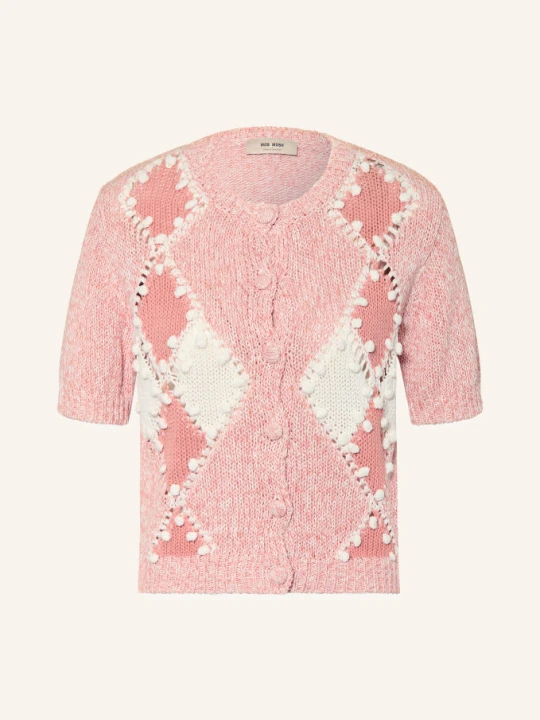 Zdjęcie produktu Mos Mosh Sweter Mmelio Z Lnem rosa różowy