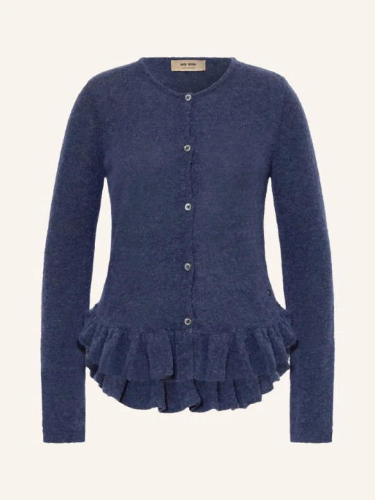Zdjęcie produktu Mos Mosh Sweter Mmmape Alice Z Falbanami lila GRANATOWY