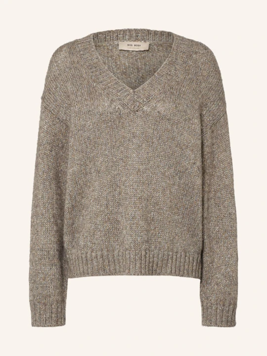 Zdjęcie produktu Mos Mosh Sweter Mmwelma Glam Z Błyszczącą Przędzą grau szary