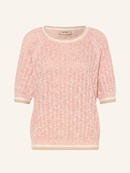 Zdjęcie produktu Mos Mosh Sweter Z Dzianiny Mmmarisola Z Lnem rosa różowy