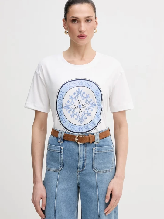 Zdjęcie produktu Mos Mosh t-shirt Judd biały