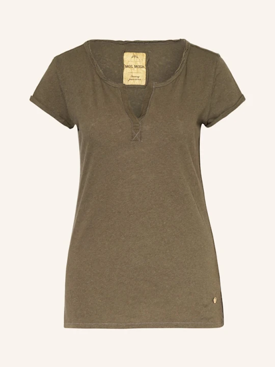 Zdjęcie produktu Mos Mosh T-Shirt Troy Z Lnu gruen KHAKI