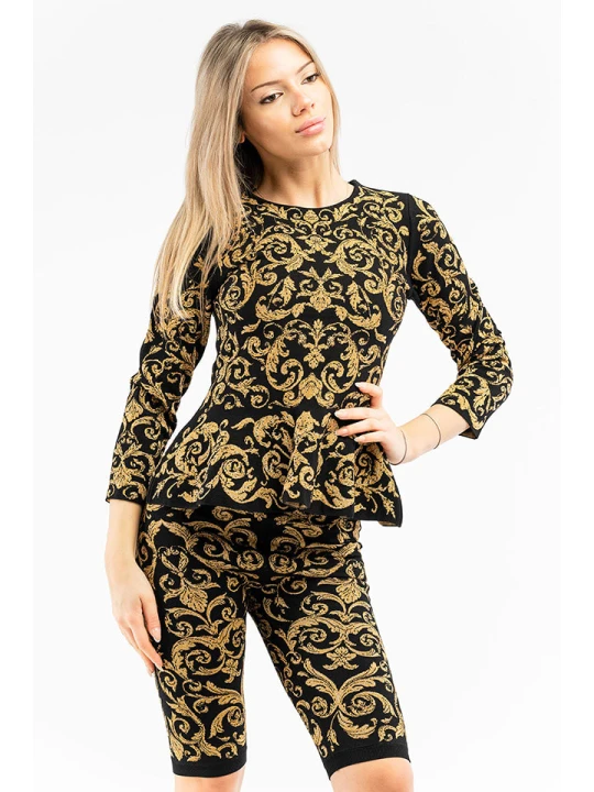 Zdjęcie produktu Moschino Bluzka w kolorze żółto-czarnym rozmiar: 44