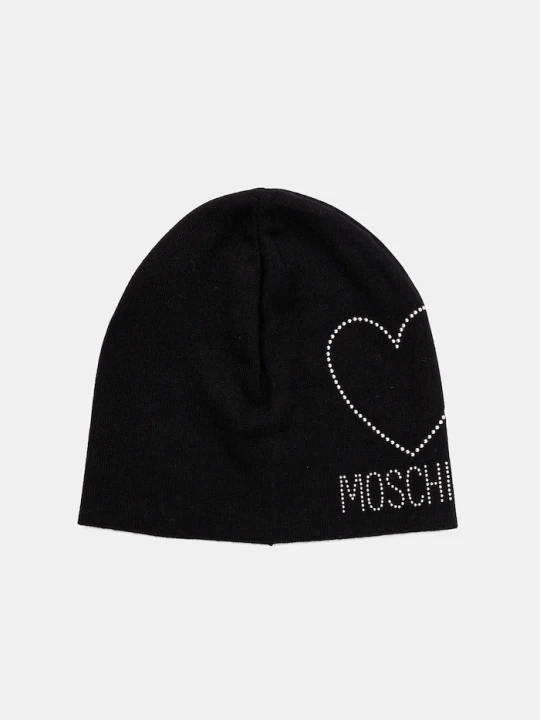 Zdjęcie produktu Moschino czapka wełniana czarny