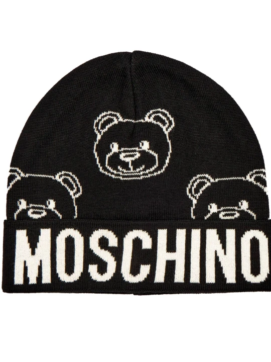 Zdjęcie produktu Moschino Czapka | z dodatkiem wełny czarny