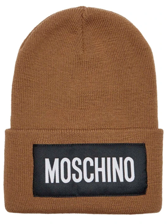 Zdjęcie produktu Moschino Czapka | z dodatkiem wełny brązowy