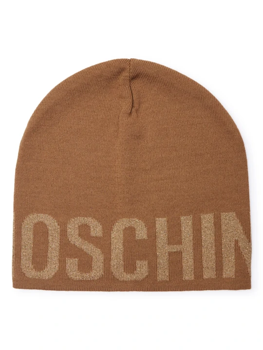 Zdjęcie produktu Moschino Czapka | z dodatkiem wełny camel