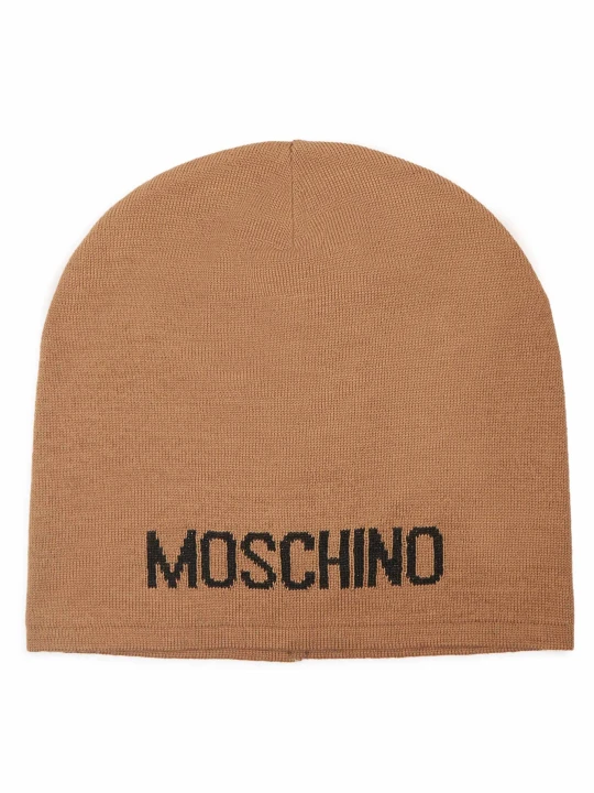 Zdjęcie produktu Moschino Czapka | z dodatkiem wełny camel