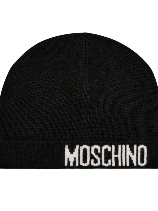 Zdjęcie produktu Moschino Czapka | z dodatkiem wełny i kaszmiru czarny