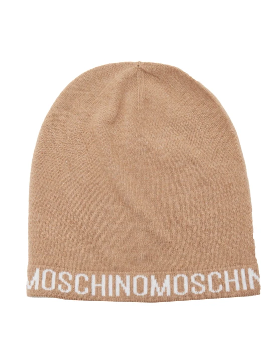 Zdjęcie produktu Moschino Czapka | z dodatkiem wełny i kaszmiru brązowy
