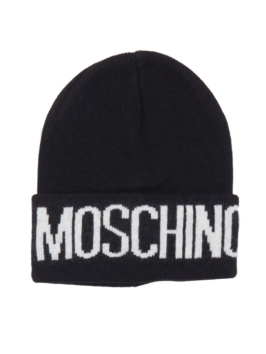 Zdjęcie produktu Moschino Czapka | z dodatkiem wełny i kaszmiru czarny