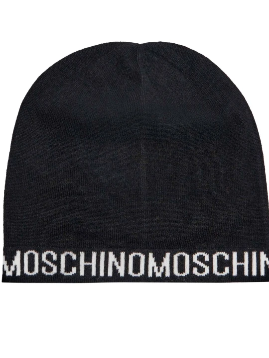 Zdjęcie produktu Moschino Czapka | z dodatkiem wełny i kaszmiru czarny