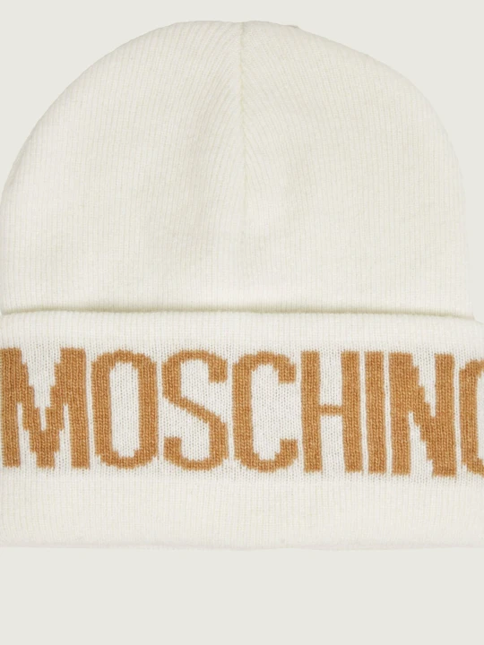 Zdjęcie produktu Moschino Czapka | z dodatkiem wełny i kaszmiru biały