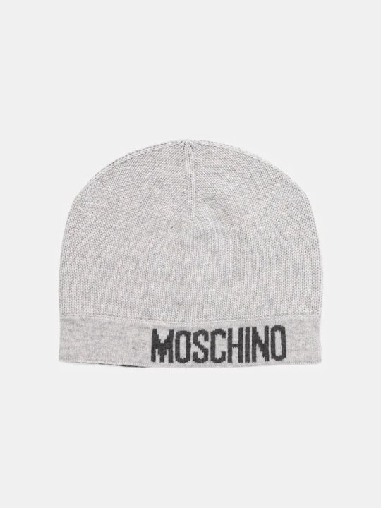 Zdjęcie produktu Moschino czapka z wełną szary