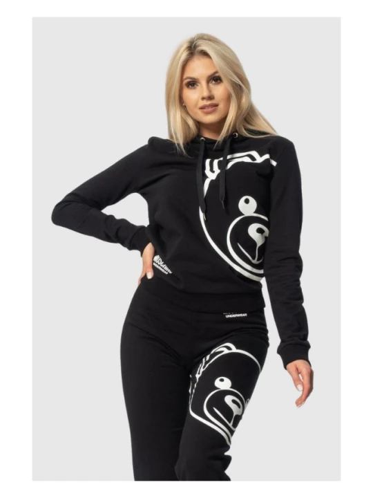 Zdjęcie produktu MOSCHINO Czarna bluza damska z kapturem, Rozmiar XS