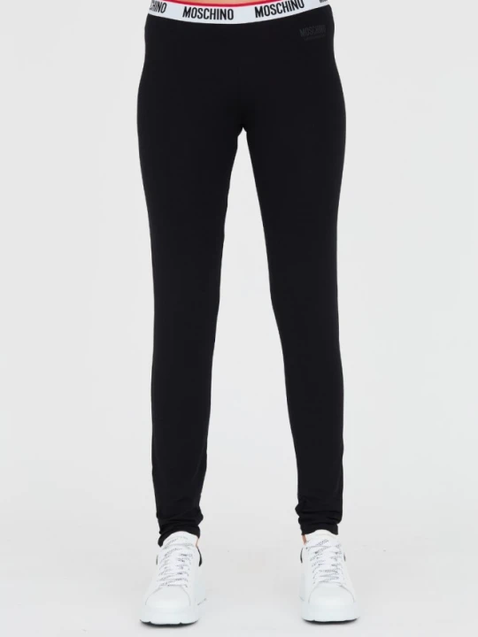 Zdjęcie produktu MOSCHINO Czarne damskie legginsy, Rozmiar S