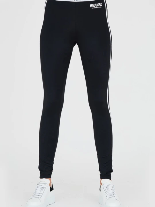 Zdjęcie produktu MOSCHINO Czarne damskie legginsy, Rozmiar S