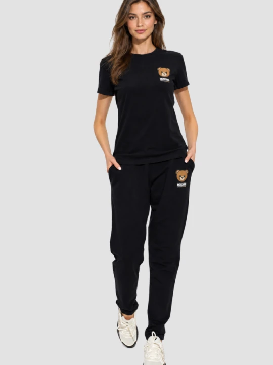 Zdjęcie produktu MOSCHINO Czarne damskie spodnie dresowe Home Pants, Rozmiar S