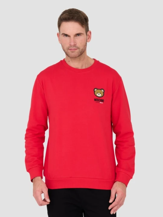 Zdjęcie produktu MOSCHINO Czerwona męska bluza, Rozmiar M