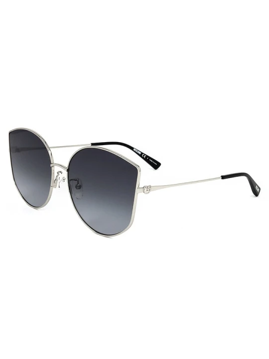 Zdjęcie produktu Moschino Damskie okulary przeciwsłoneczne w kolorze srebrno-granatowym rozmiar: 64
