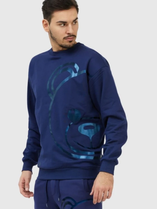 Zdjęcie produktu MOSCHINO Granatowa bluza męska z misiem, Rozmiar L Niebieski