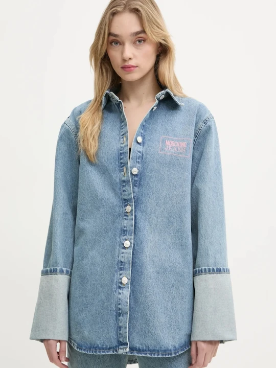 Zdjęcie produktu Moschino Jeans koszula jeansowa niebieski