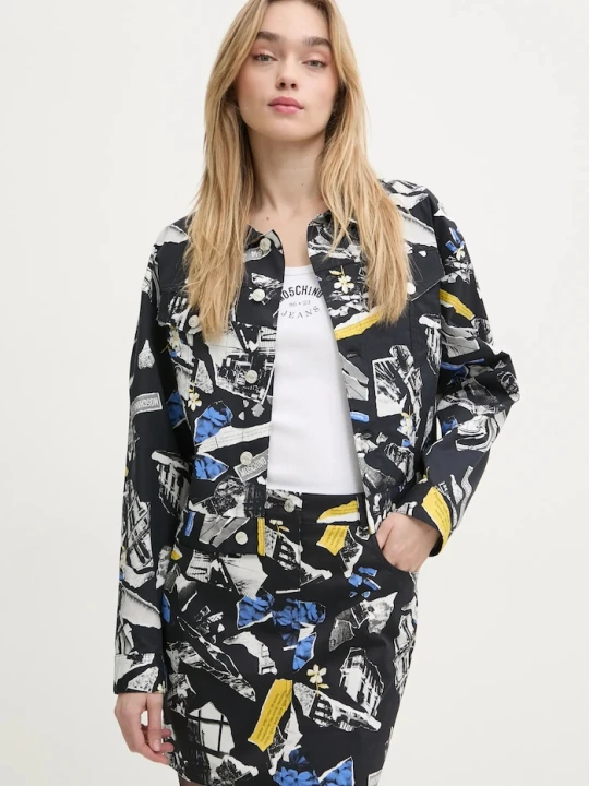 Zdjęcie produktu Moschino Jeans kurtka koszulowa czarny