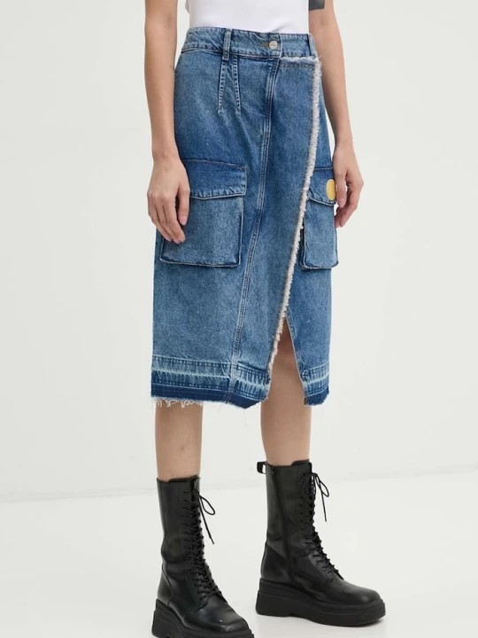 Zdjęcie produktu Moschino Jeans spódnica jeansowa niebieski