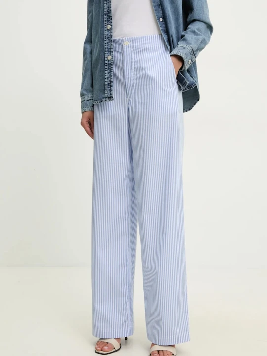 Zdjęcie produktu Moschino Jeans spodnie bawełniane niebieski