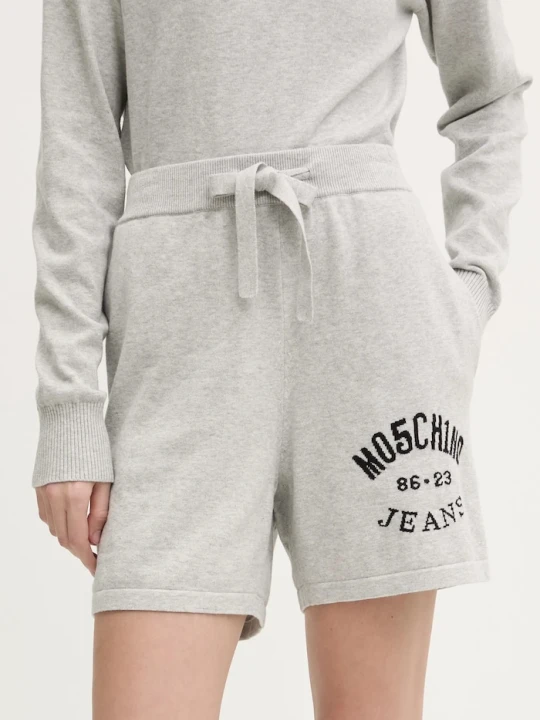Zdjęcie produktu Moschino Jeans szorty bawełniane szary