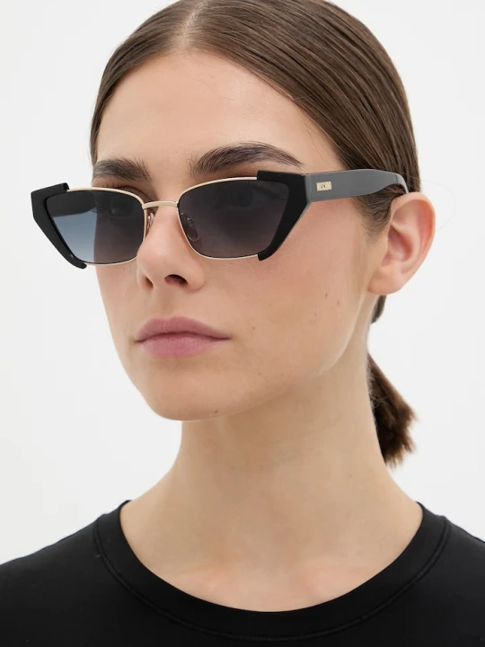 Zdjęcie produktu Moschino okulary przeciwsłoneczne kocie oczy damskie złoty