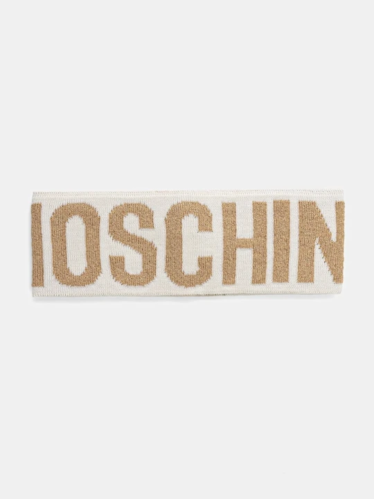Zdjęcie produktu Moschino opaska wełniana beżowy