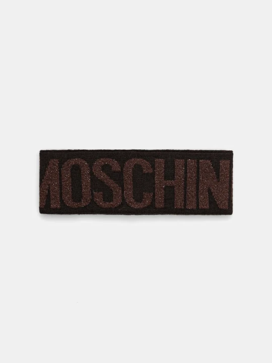Zdjęcie produktu Moschino opaska wełniana brązowy