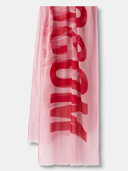 Zdjęcie produktu Moschino szal damski wełniany różowy