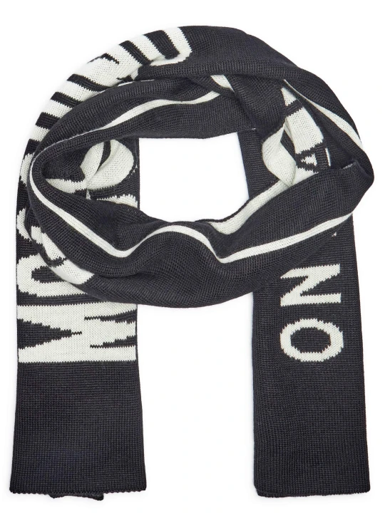 Zdjęcie produktu Moschino Szal | z dodatkiem wełny czarny
