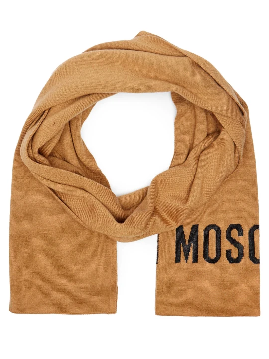 Zdjęcie produktu Moschino Szal | z dodatkiem wełny brązowy