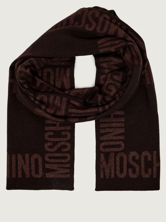 Zdjęcie produktu Moschino Szal | z dodatkiem wełny brązowy