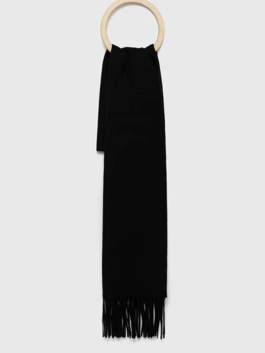 Zdjęcie produktu Moschino szalik męski z wełny merino czarny