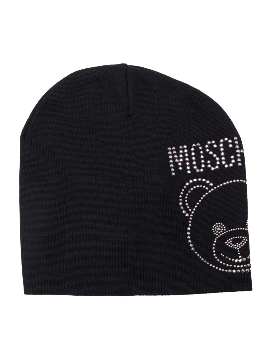 Zdjęcie produktu Moschino Wełniana czapka czarny