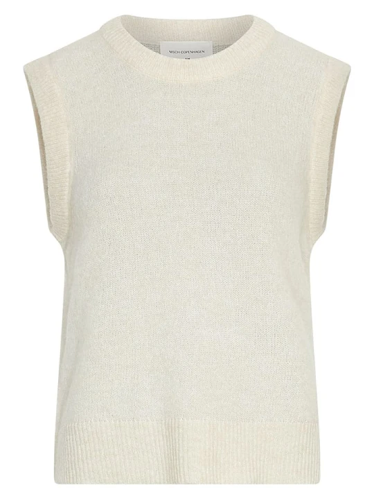 Zdjęcie produktu MOSS COPENHAGEN Bezrękawnik "Hope" w kolorze kremowym rozmiar: M / L