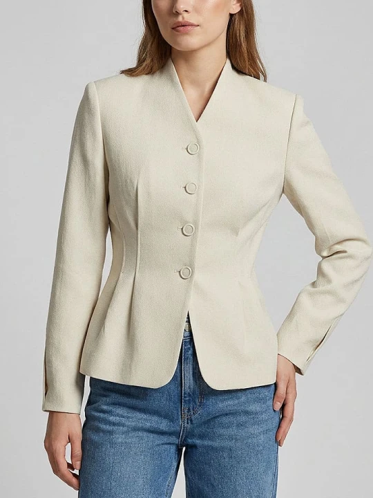 Zdjęcie produktu MOSS COPENHAGEN Blezer "Esteriane" w kolorze kremowym rozmiar: XS