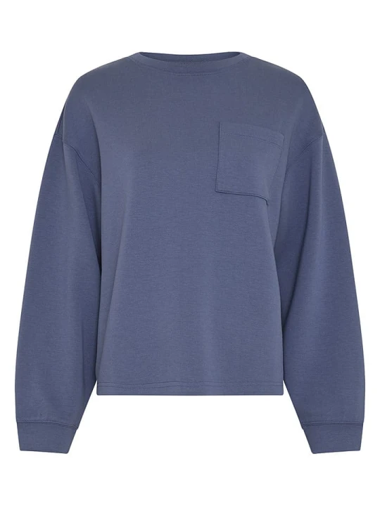 Zdjęcie produktu MOSS COPENHAGEN Bluza "Illiana" w kolorze granatowym rozmiar: XS / S