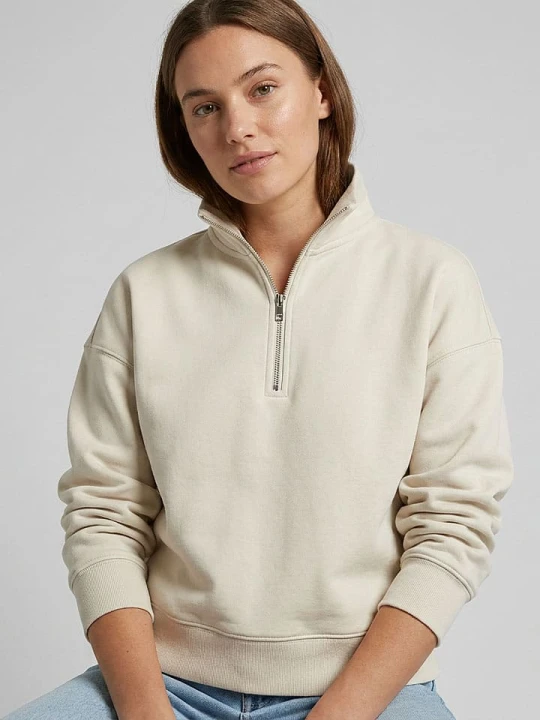 Zdjęcie produktu MOSS COPENHAGEN Bluza "Illiana" w kolorze kremowym rozmiar: XS / S