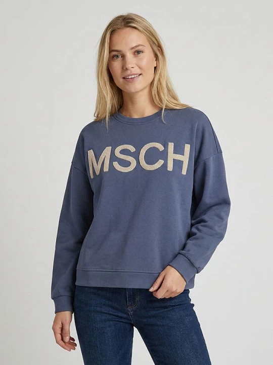 Zdjęcie produktu MOSS COPENHAGEN Bluza "Mela" w kolorze granatowym rozmiar: S / M