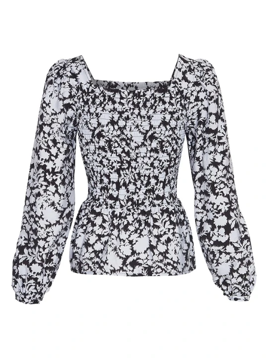 Zdjęcie produktu MOSS COPENHAGEN Bluzka "Della Ladonna" w kolorze czarno-białym rozmiar: S